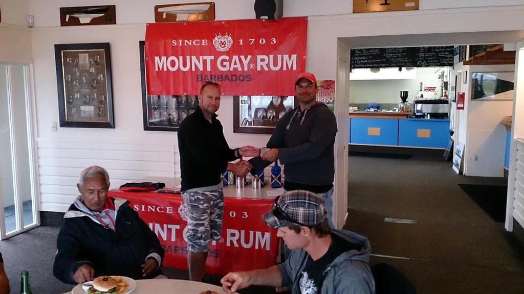 Ben Tilley. First on Handicap - 2013 Mt Gay Rum Y88 Three Handed Championship © Mike Leyland